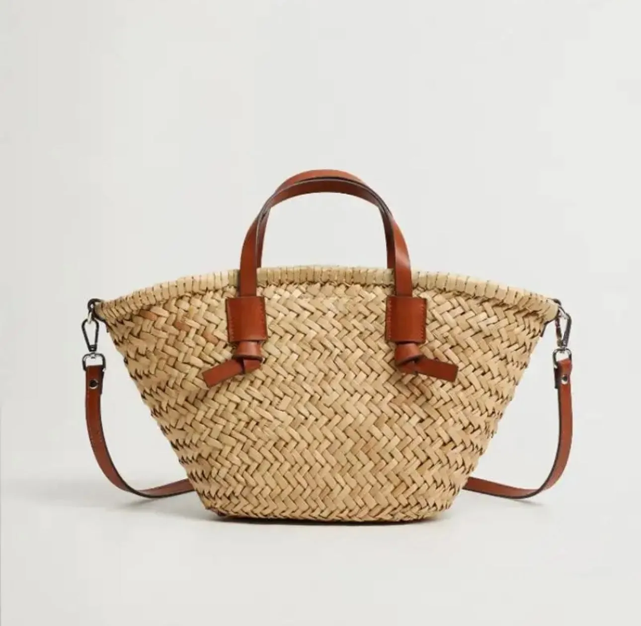 CROSS BODY STRAW BAG