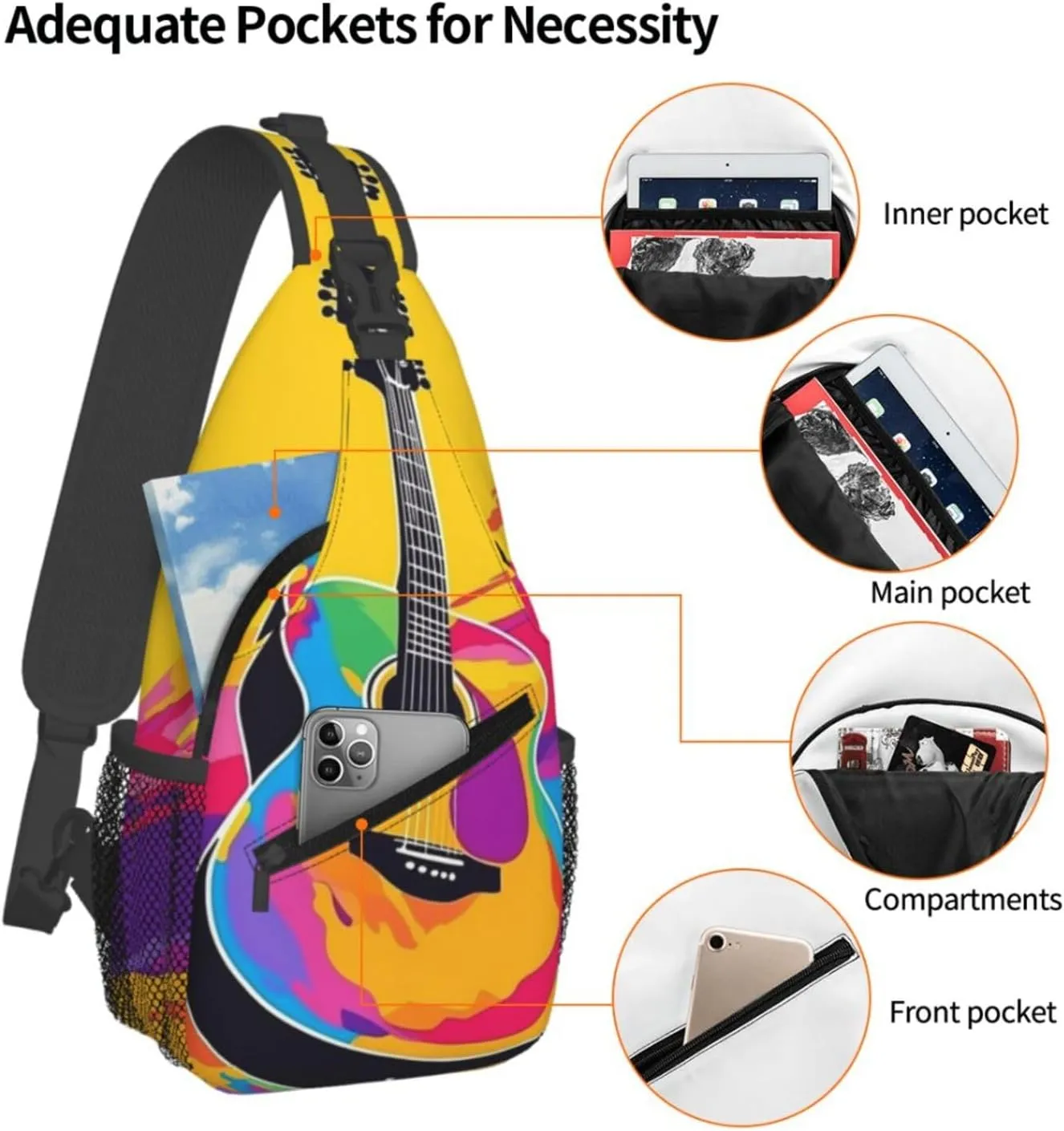 Crossbody Bag Sling Bag Backpack Chest Bags Shoulder Bag for Women Men