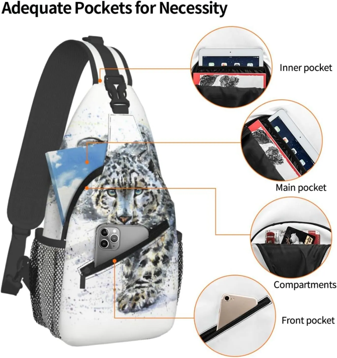 Crossbody Bag Sling Bag Backpack Chest Bags Shoulder Bag for Women Men