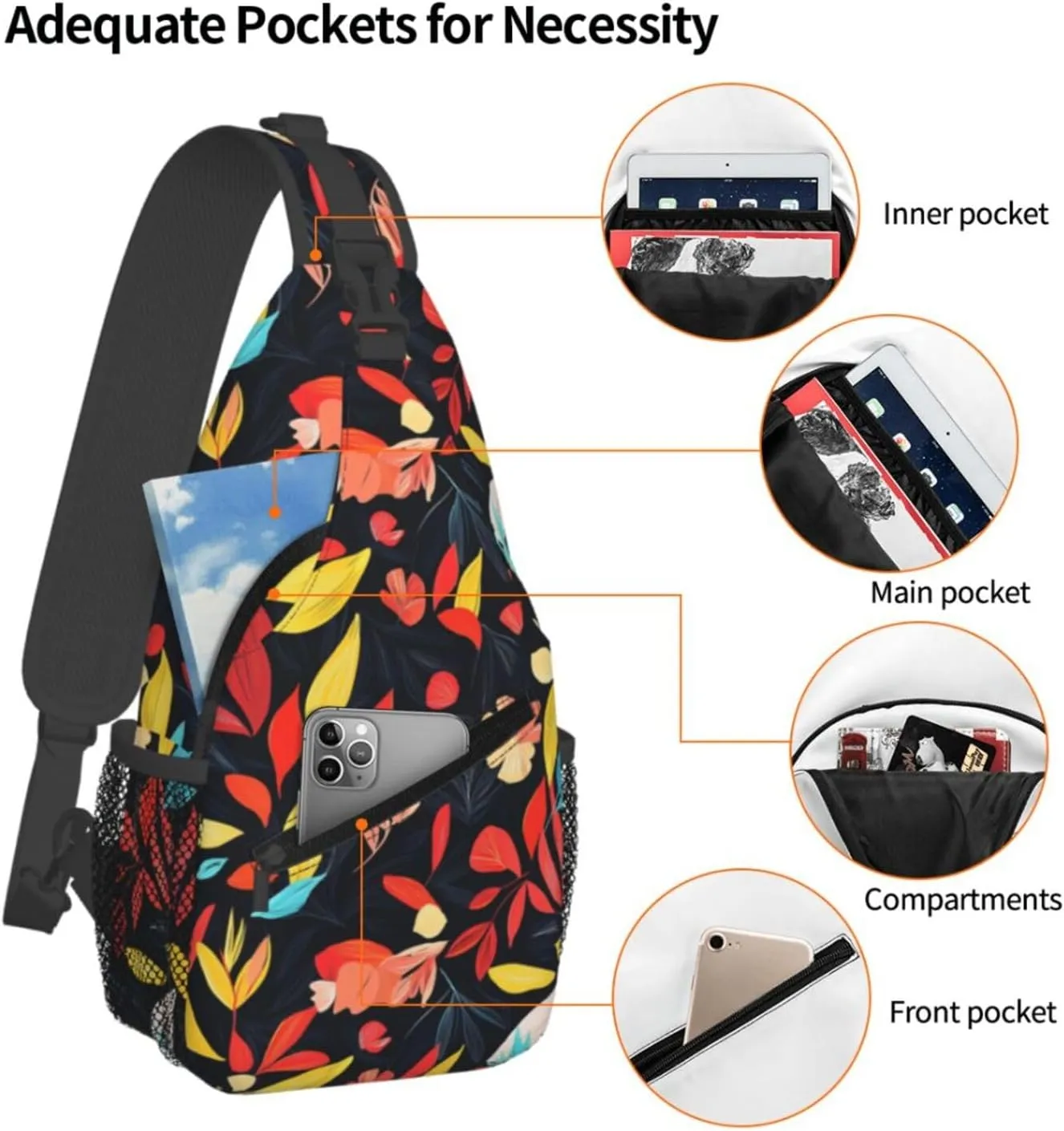 Crossbody Bag Sling Bag Backpack Chest Bags Shoulder Bag for Women Men