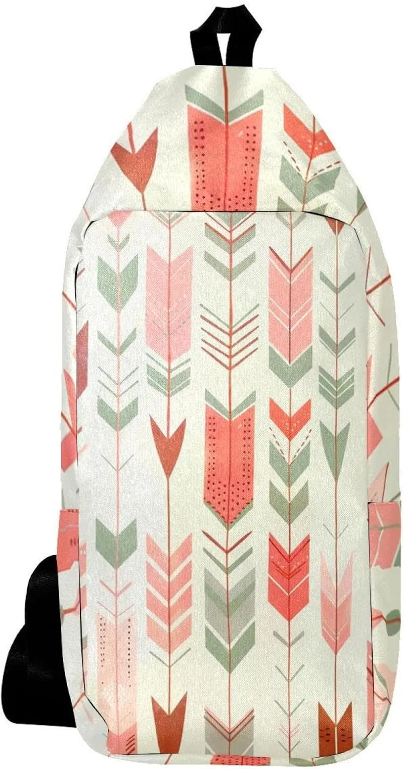 Crossbody Bags for Women,Crossbody Bag Men,Small Sling Bag,Vintage Style Feather Arrow,Crossbody Purse