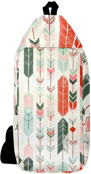 Crossbody Bags for Women,Crossbody Bag Men,Small Sling Bag,Vintage Style Feather Arrow,Crossbody Purse