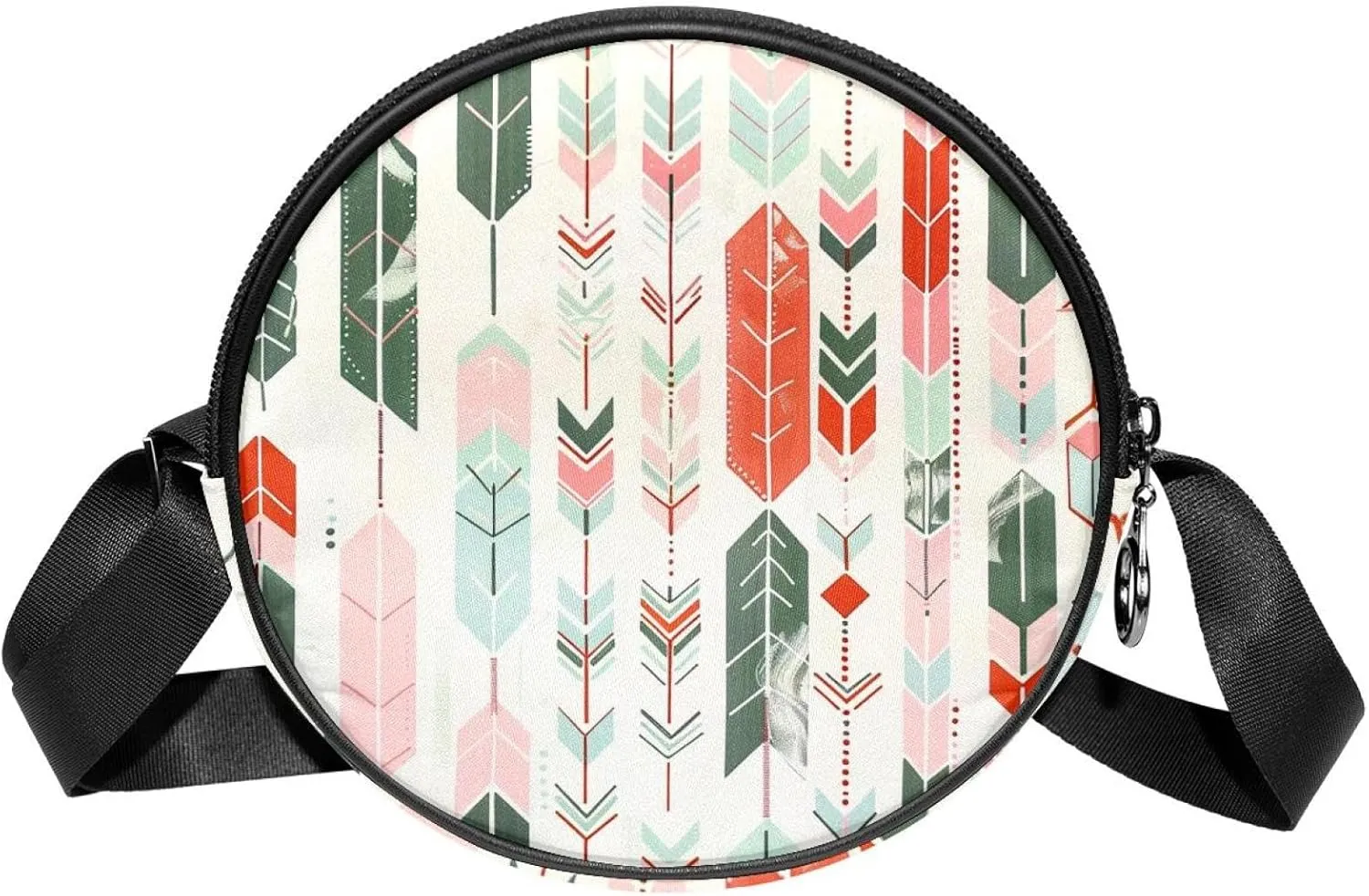 Crossbody Bags for Women,Crossbody Bag Men,Small Sling Bag,Vintage Style Feather Arrow,Crossbody Purse