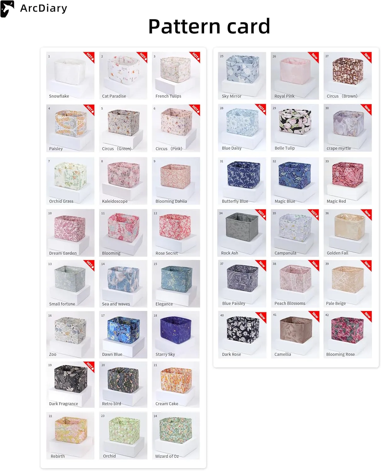 custom Purse organizer or pillow insert for Cocohandle Mini/Small/Medium/Large Bags, offering 42 pattern to choose