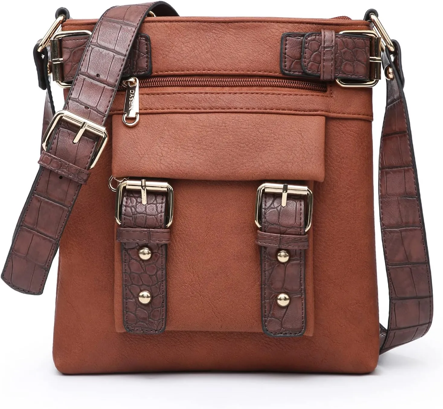 Dasein Women Lightweight Crossbody Bags Soft Vegan Leather Messenger Bag Shoulder Bag Travel Purse