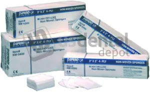DEFEND- Non Woven Gauzes/Sponges 4in x4in 2000 Bags (5.08cm x 5.08cm) (# NW-0400) DEFEND- Non Woven Gazas/Esponjas 4in x4in 2000 Bags (5.08cm x 5.08cm) (# NW-0 113646