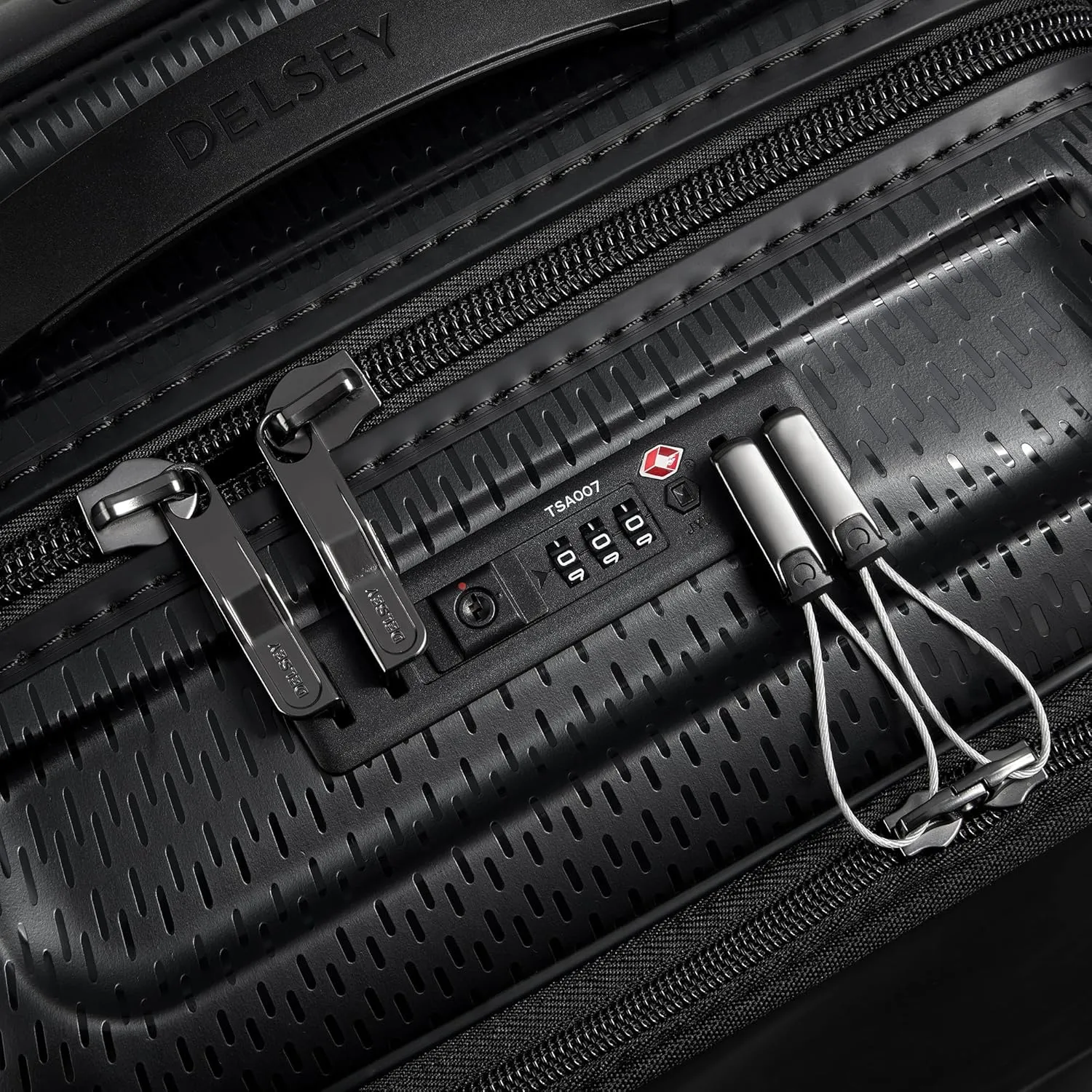 DELSEY PARIS Turenne Hardside Luggage with Spinner Wheels, Black, 2-Piece Set with Soft Pocket (19/27)