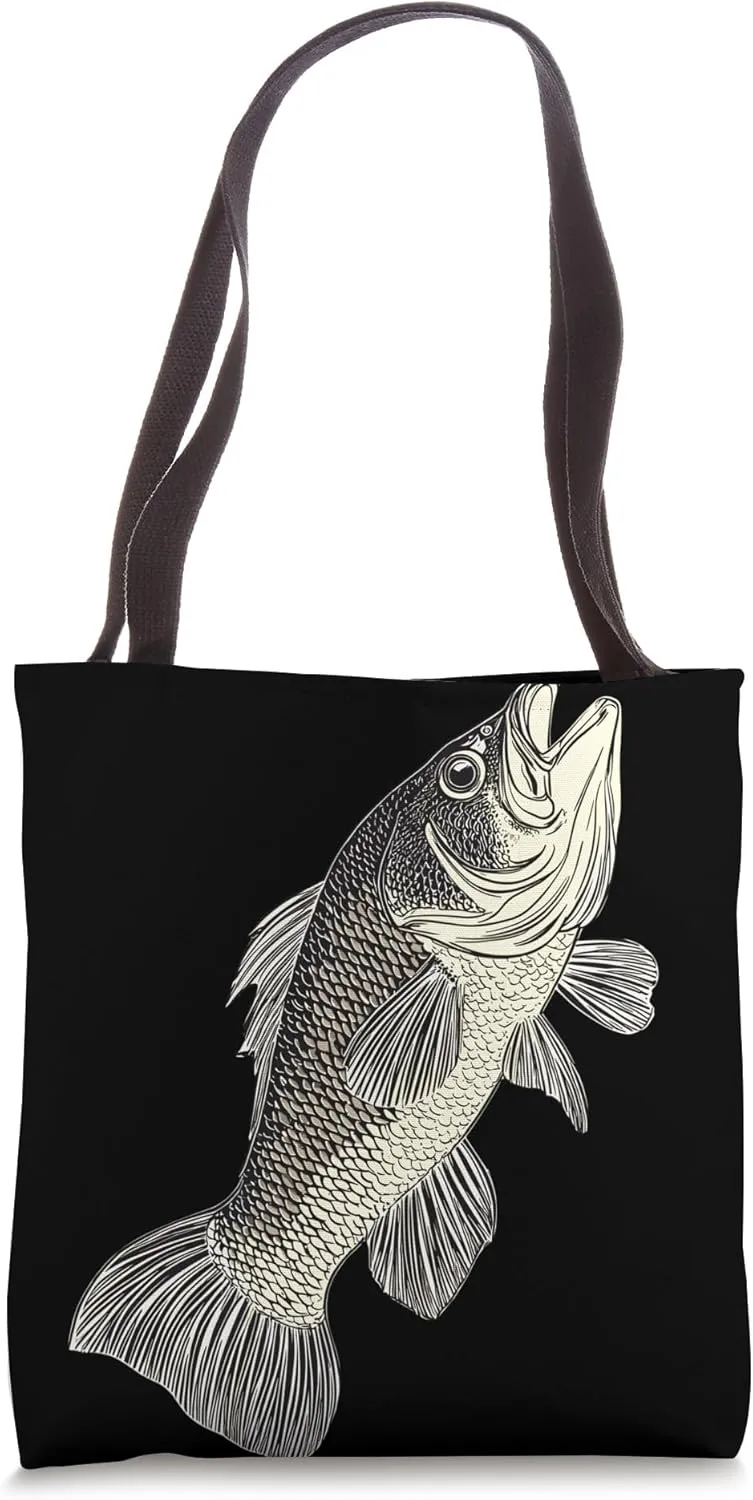 Detailed Fish Illustration For Nature Art Tote Bag