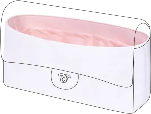 DGAZ Lightweight Purse Organizer Insert for Chanel CF Bag,Silk and Dupontpaper handbag inner for Luxury Bags(Pink,CF medium 25)