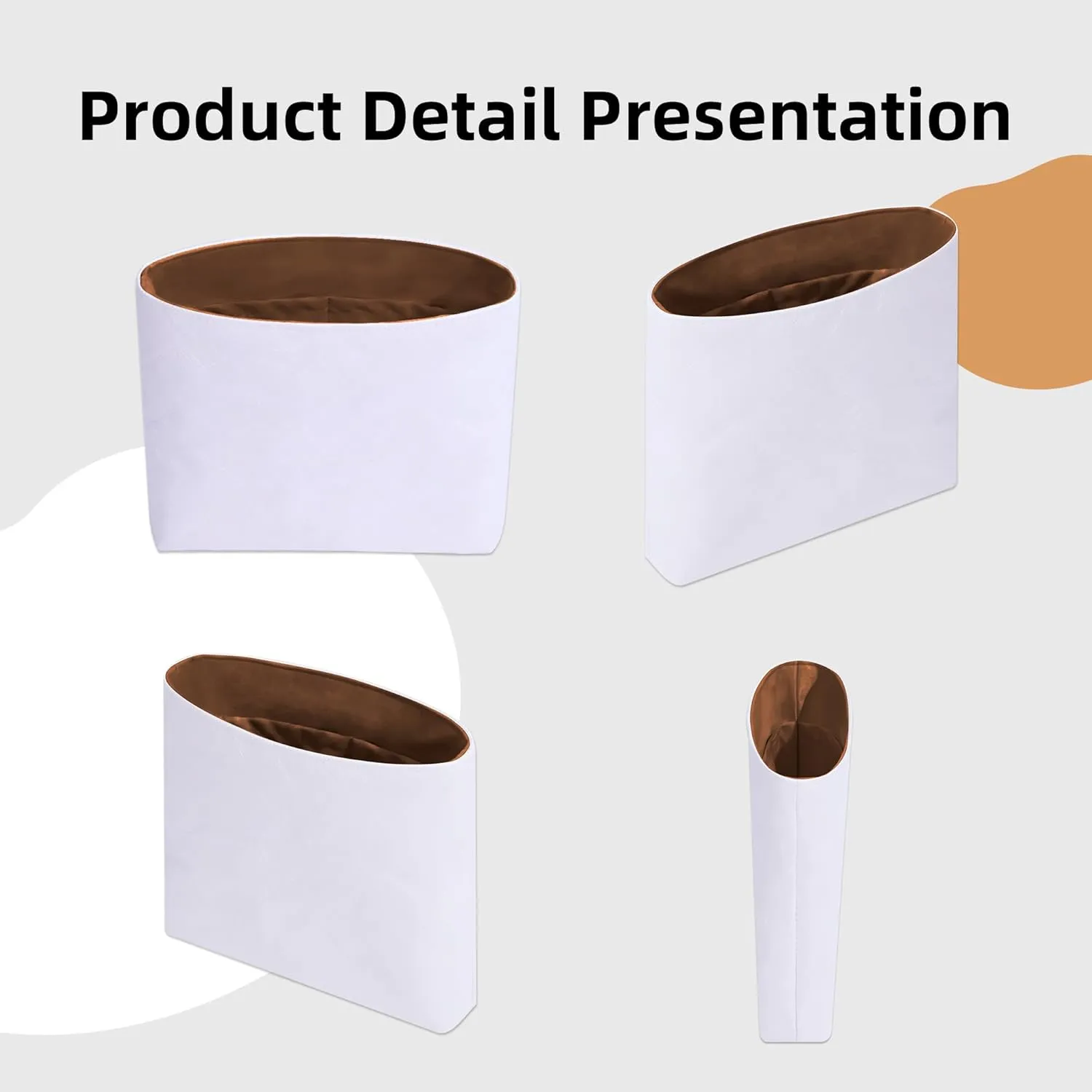 DGAZ Lightweight Purse Organizer Insert for Hermes Evelyne Bag,Silk and Dupontpaper handbag inner for Luxury Bags(Gold,TPM)