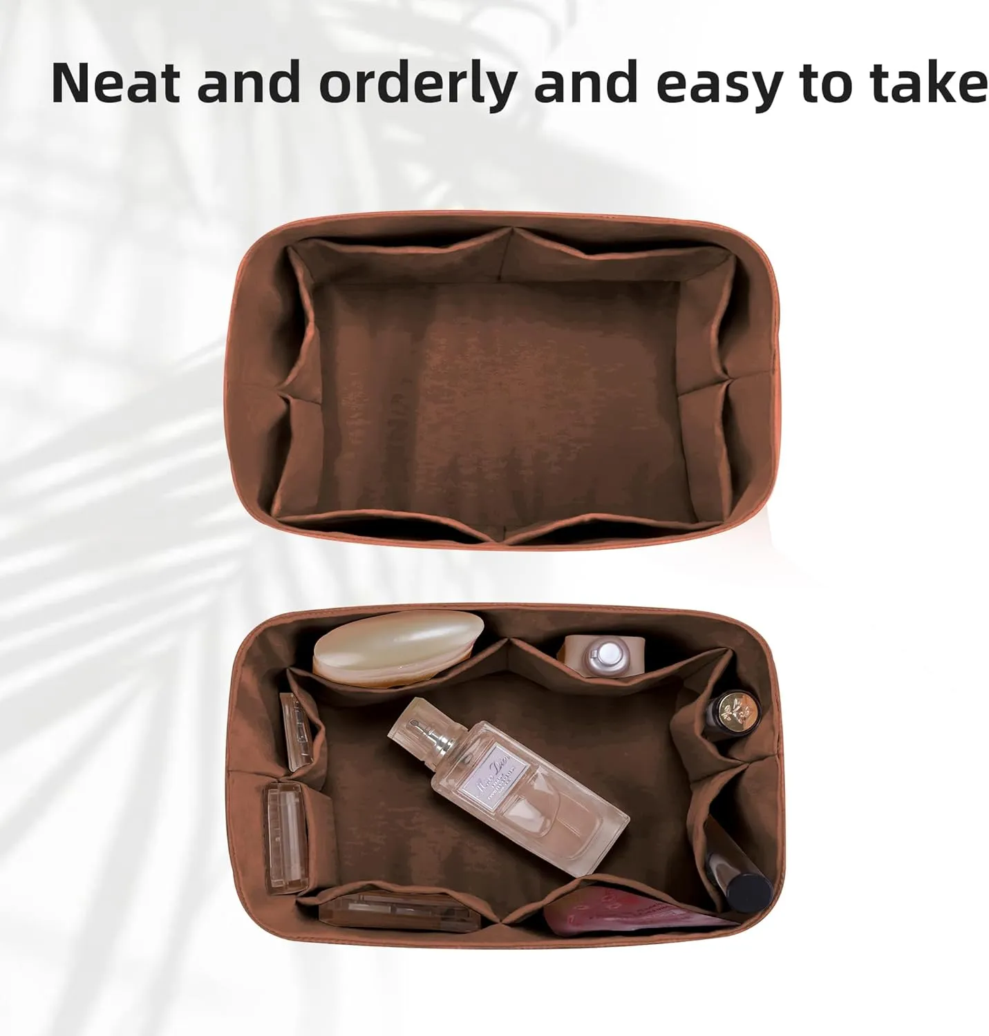 DGAZ Lightweight Purse Organizer Insert for Hermes Lindy Bag,Silk and Dupontpaper handbag inner for Luxury Bags(Gold,LD19)