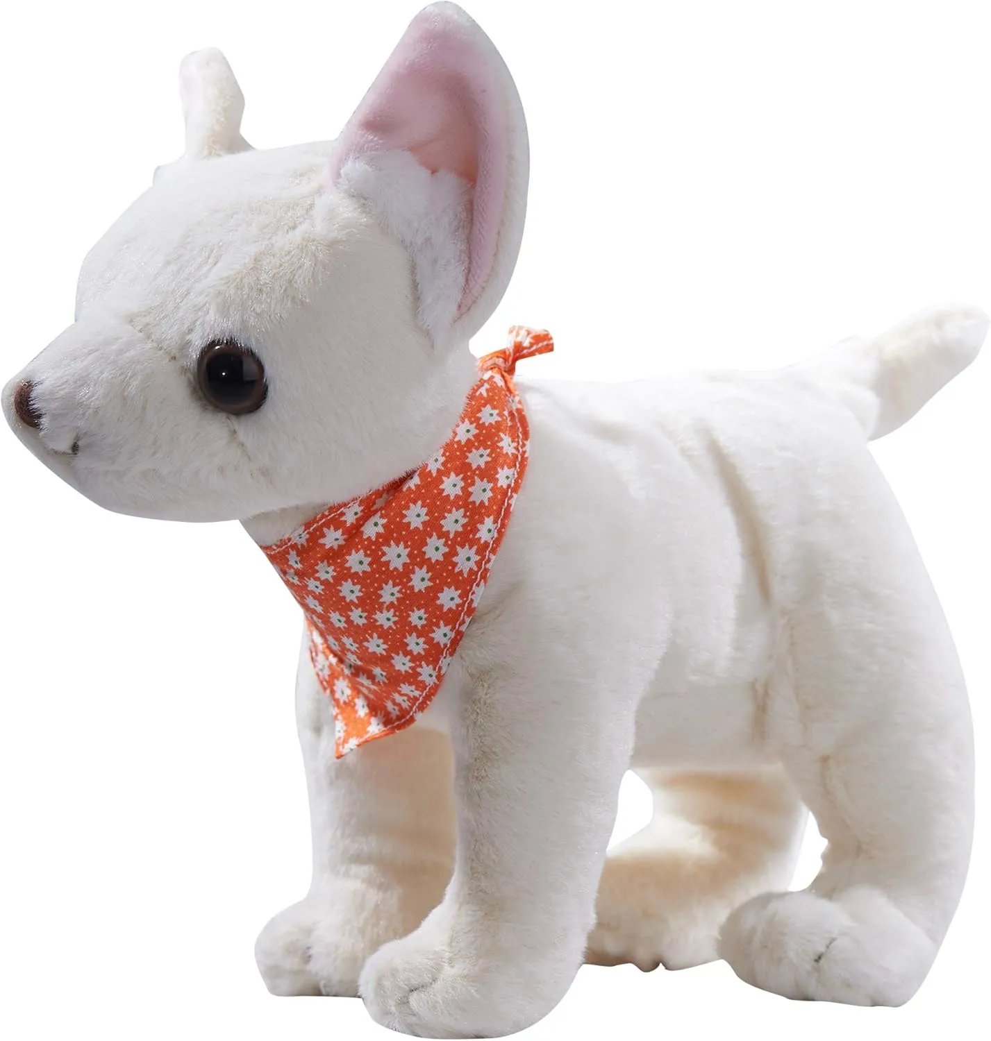 DILLY DUDU Cream Puppy Dog Stuffed Animal Chihuahua Plush Toy 10-Inch