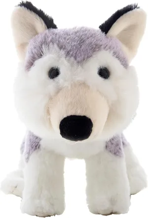 DILLY DUDU Husky Puppy Dog Stuffed Animal Plush Toy 10-Inch