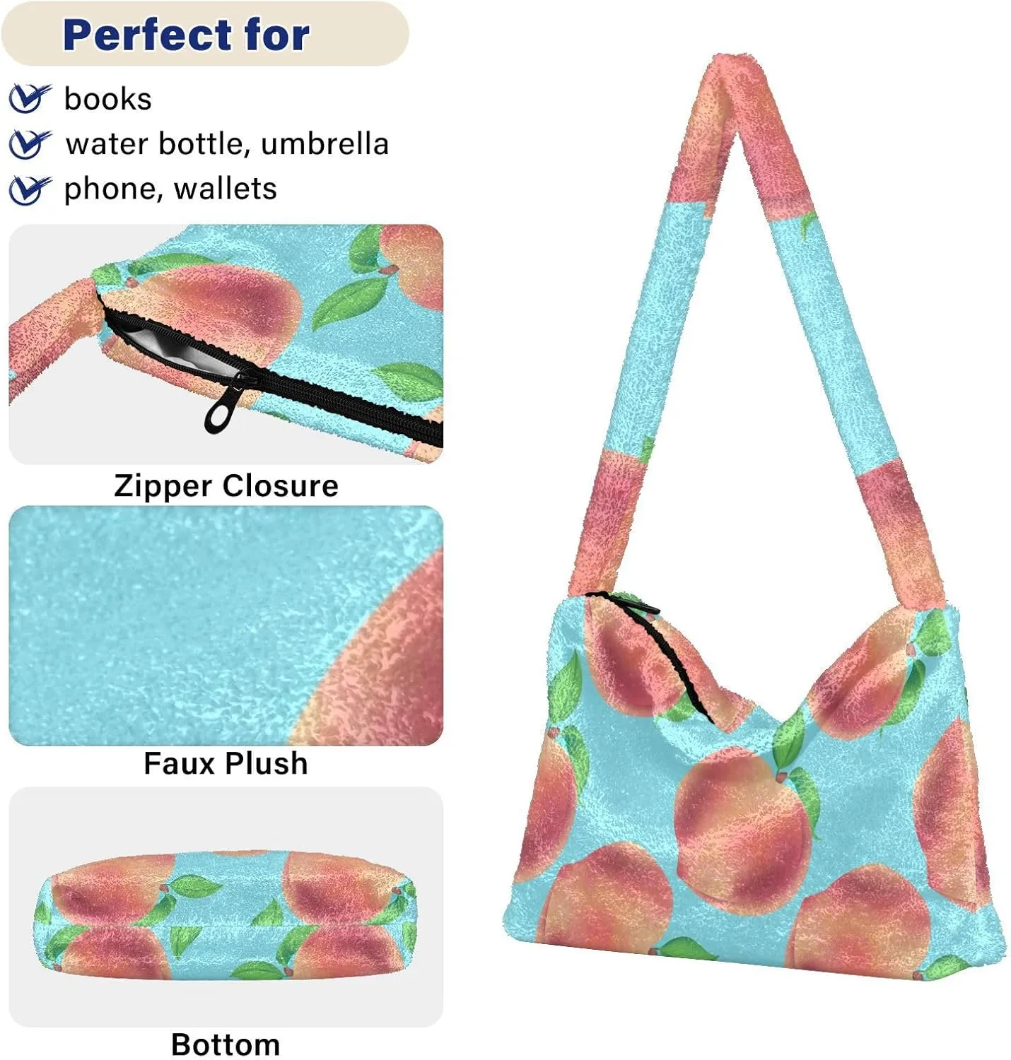 Dinosaur Shoulder Bag, Handbag with Zipper Closure, Hand Bag for Ladies