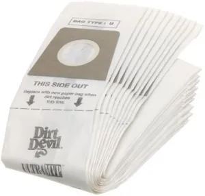 Dirt Devil Type U Vacuum Bags (20-Pack), 3920048001