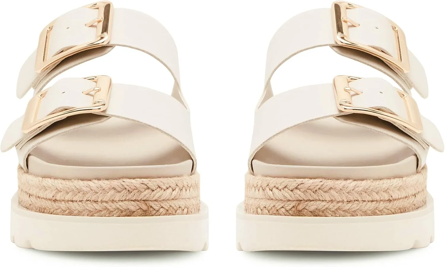 DOEYG Raffia Platform Wedges Sandals for Women Summer Beach Slide Sandals Comfortable Casual Woven Straw Crochet Open Toe Flatform Sandal