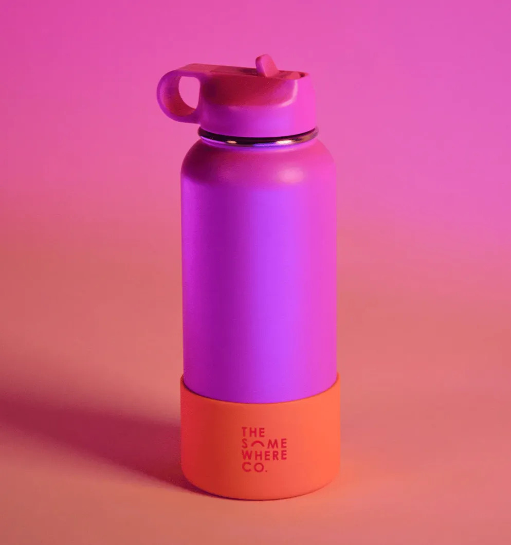 Double Walled SS Water Bottle 1lt Assorted Colours