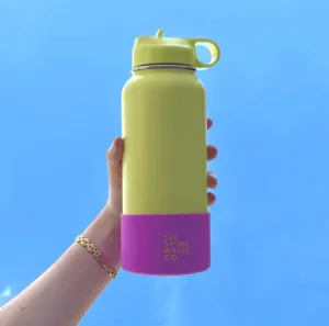 Double Walled SS Water Bottle 1lt Assorted Colours