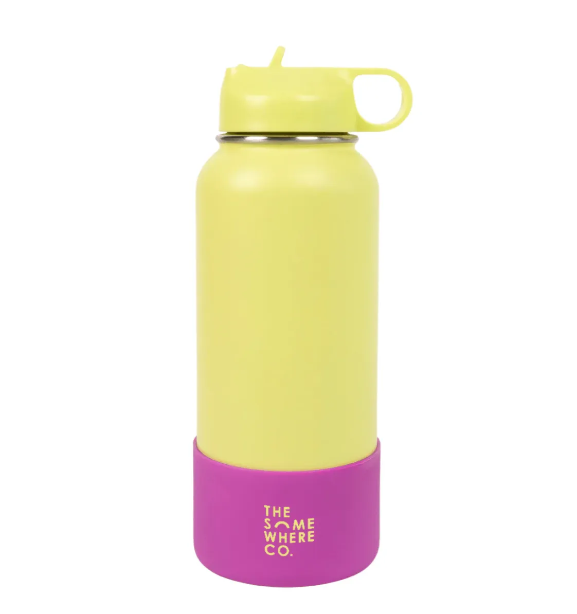 Double Walled SS Water Bottle 1lt Assorted Colours