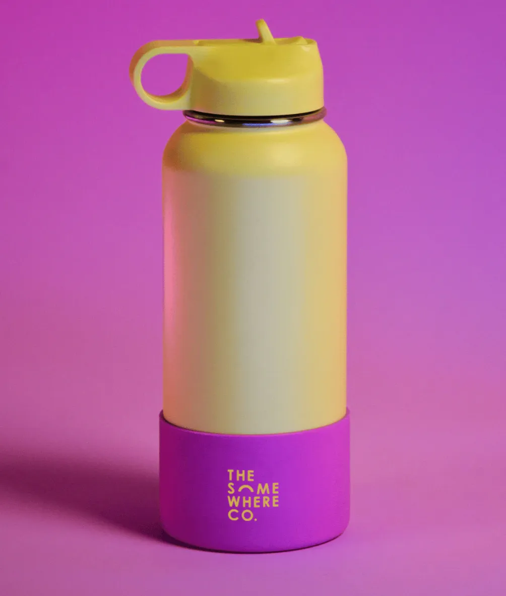 Double Walled SS Water Bottle 1lt Assorted Colours