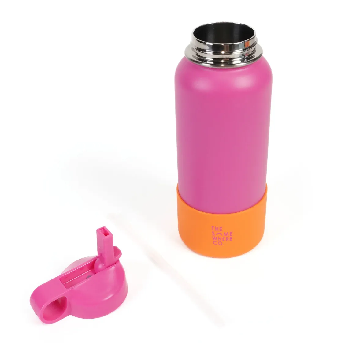 Double Walled SS Water Bottle 1lt Assorted Colours