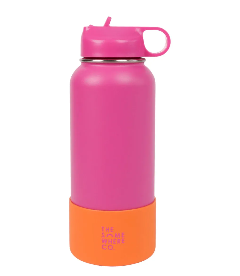 Double Walled SS Water Bottle 1lt Assorted Colours