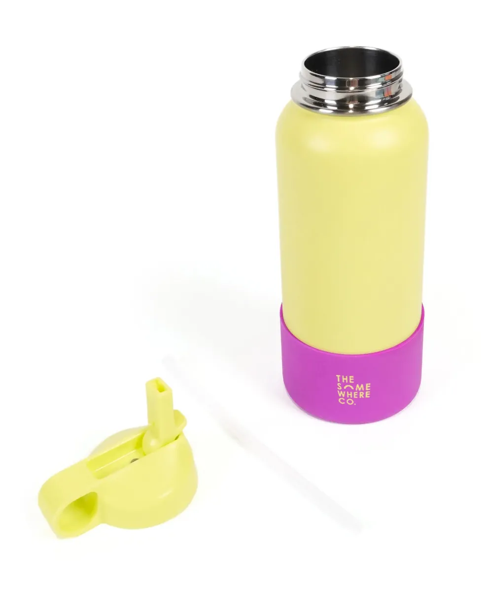 Double Walled SS Water Bottle 1lt Assorted Colours
