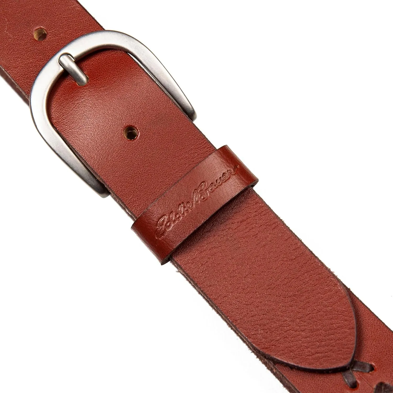 Eddie Bauer Women's Casual Leather Belts with Durable Metal Buckle
