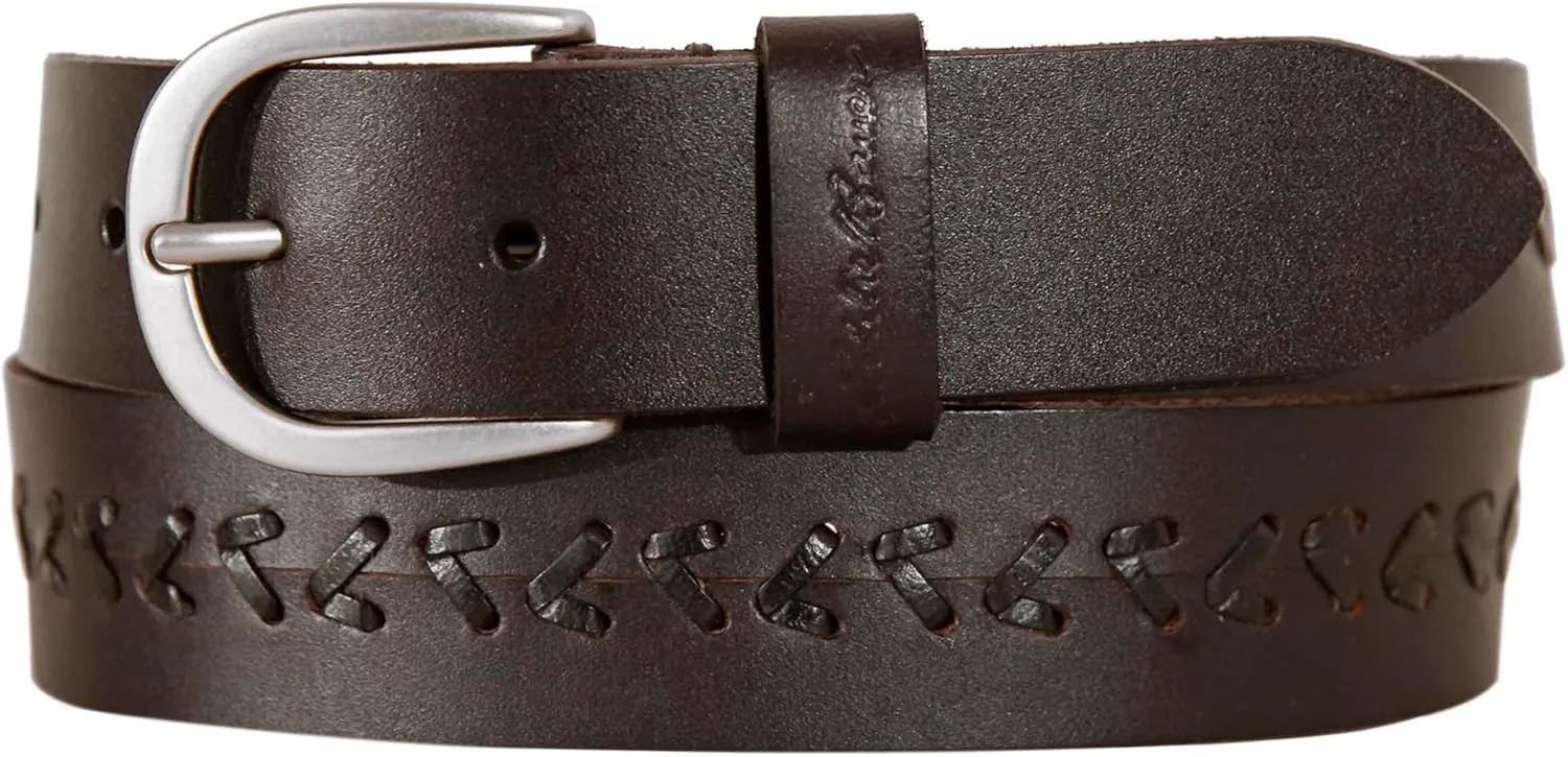 Eddie Bauer Women's Casual Leather Belts with Durable Metal Buckle