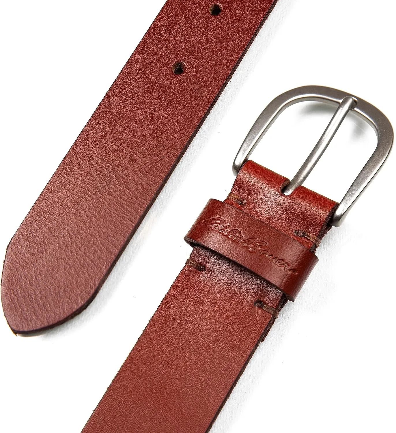 Eddie Bauer Women's Casual Leather Belts with Durable Metal Buckle