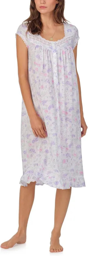 Eileen West Women's Cap Sleeve Knit Waltz Gown