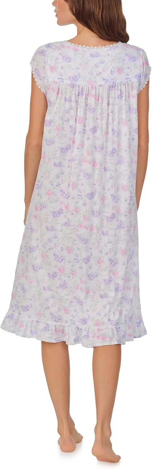 Eileen West Women's Cap Sleeve Knit Waltz Gown
