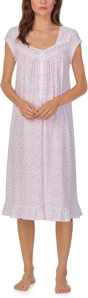 Eileen West Women's Cap Sleeve Knit Waltz Gown