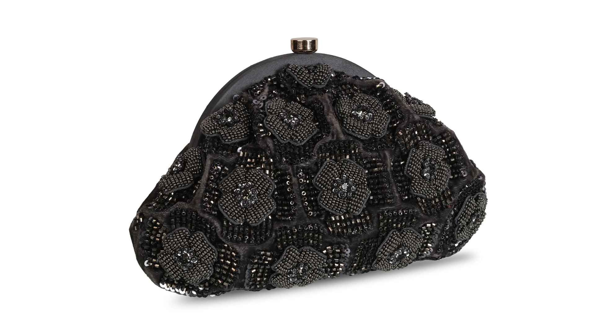 Embellished Potli Bag Black