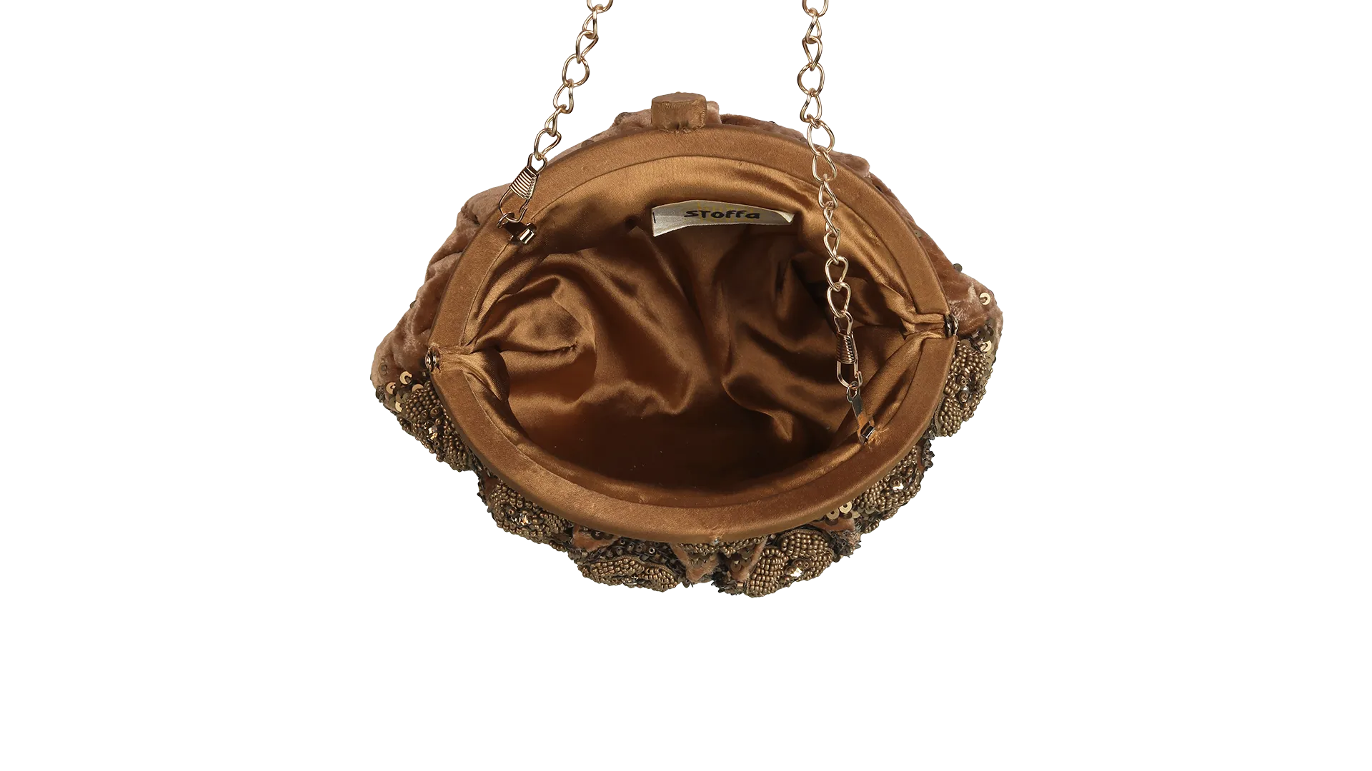 Embellished Potli Bag Rose Gold