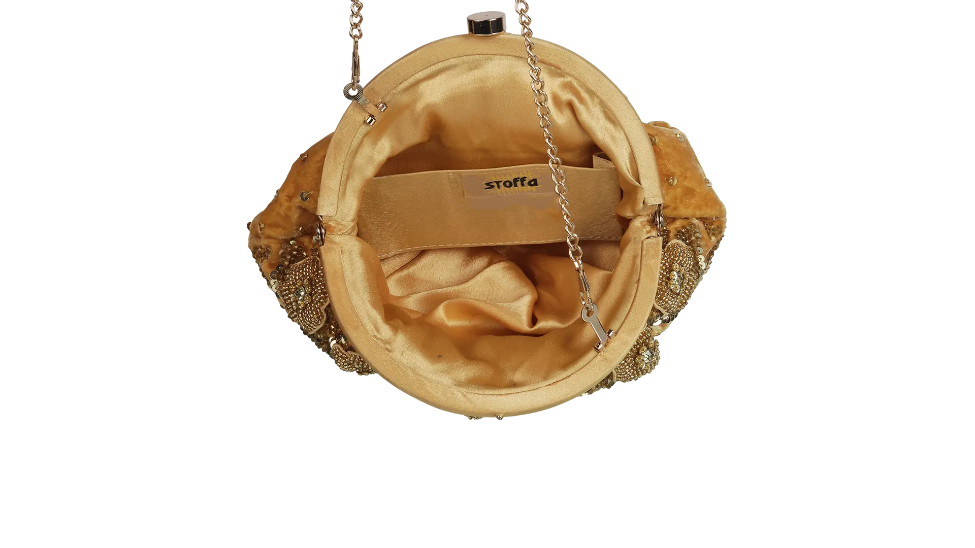 Embellished Potli Bag Rose Gold