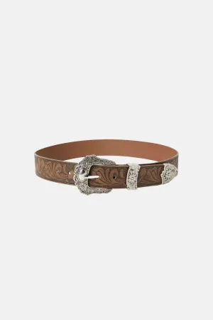 Embossed Buckle Belt