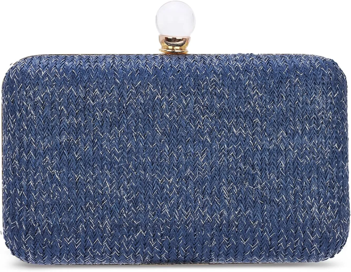 Emprier Straw Clutch Purse for Women Raffia Crossbody Handbags Summer Woven Purses Envelope Handbag