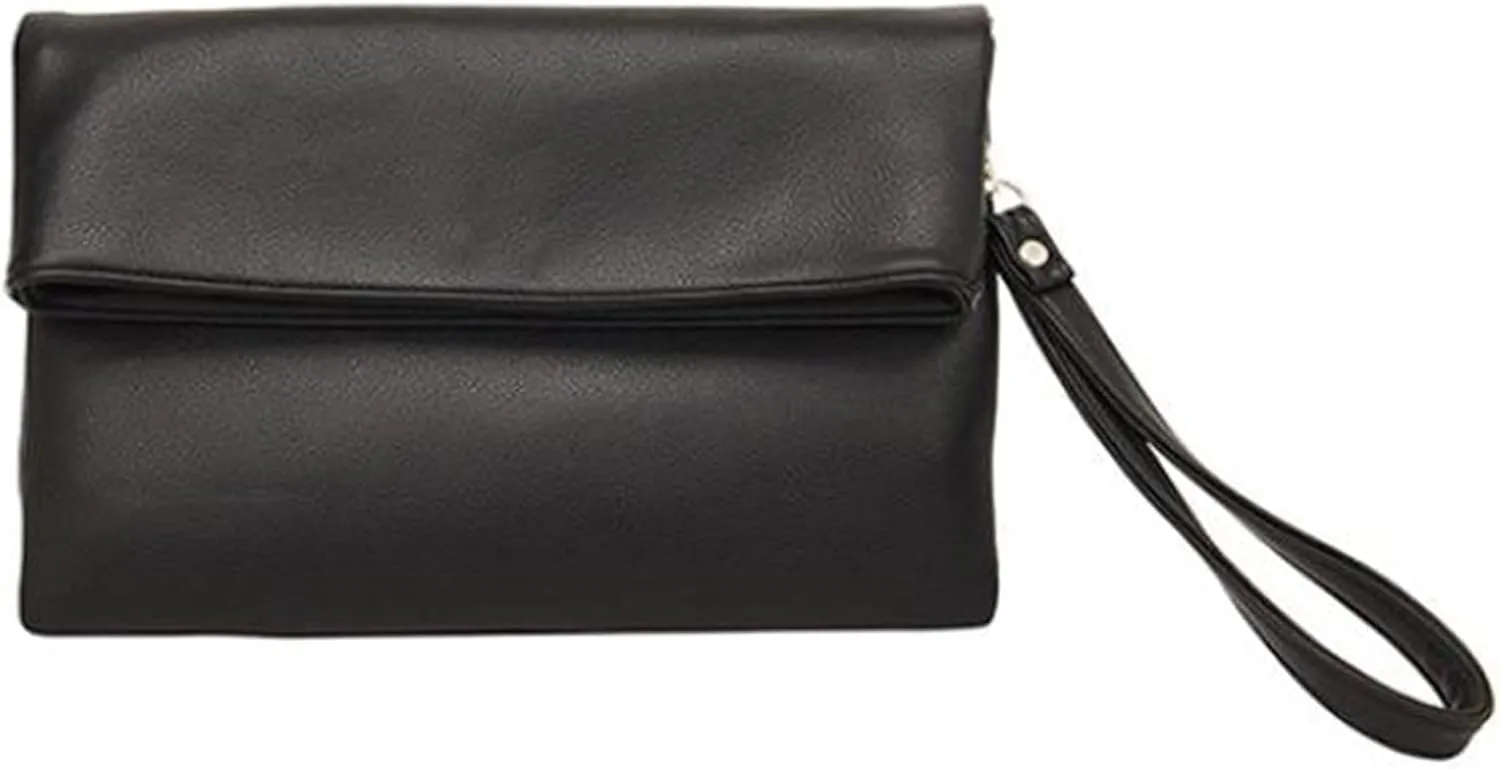 Envelope Clutch Bags for Women Elegant Foldover Handbag Evening Purse with Magnetic Buckle Casual