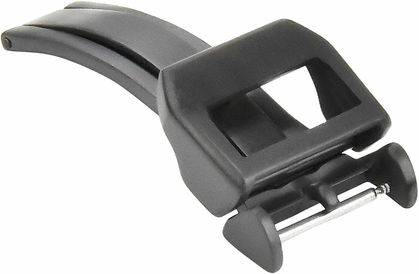 Ewatchparts 20mm Deployment Band Strap Buckle Folding Clasp Stainless Compatible With IWC Pilot Black Pvd