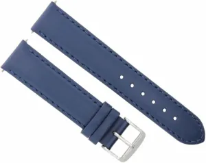 Ewatchparts 22MM SMOOTH LEATHER WATCH BAND STRAP COMPATIBLE WITH MOVADO BOLD 3600432 WATCH BLUE