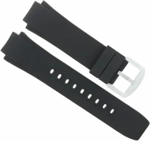 Ewatchparts 25MM RUBBER BAND STRAP COMPATIBLE WITH IWC AQUATIMER 371918 FAMILY CHRONO