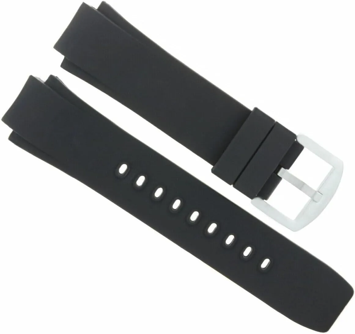 Ewatchparts 25MM RUBBER BAND STRAP COMPATIBLE WITH IWC AQUATIMER 371918 FAMILY CHRONO