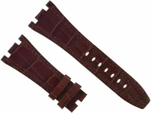Ewatchparts 28mm Leather Band Strap Compatible With 42mm Audemar Piguet Royal Oak Offshore 15703 Light Brown