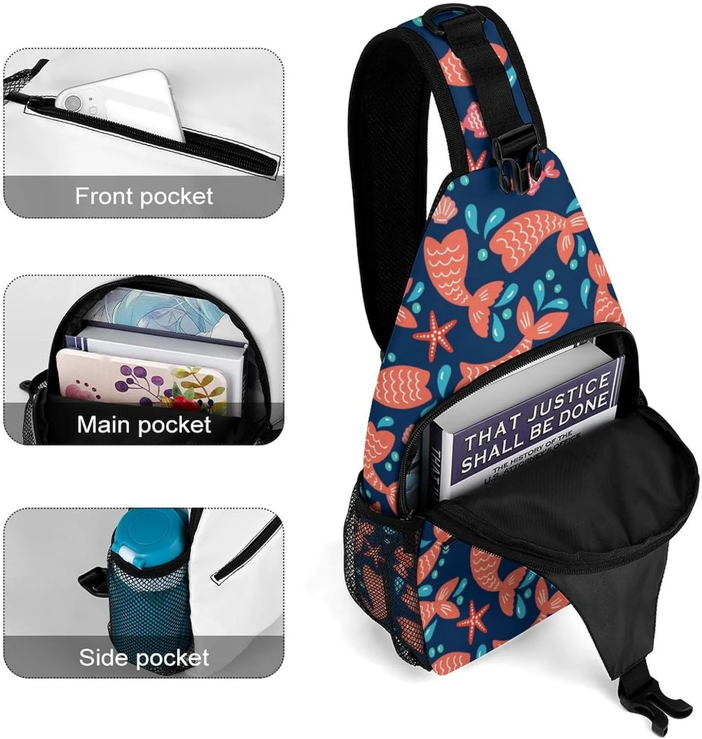 Exotic Flamingos Versatile And Convenient Multipurpose Crossbody Bag - Perfect for Travel And Hiking