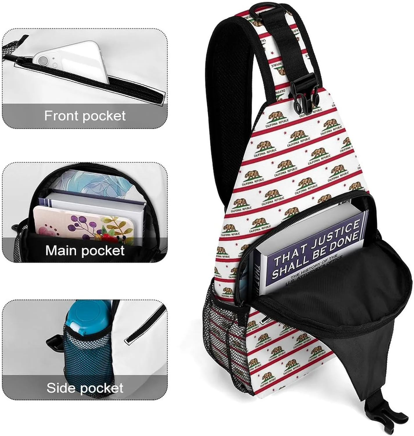 Exotic Flamingos Versatile And Convenient Multipurpose Crossbody Bag - Perfect for Travel And Hiking