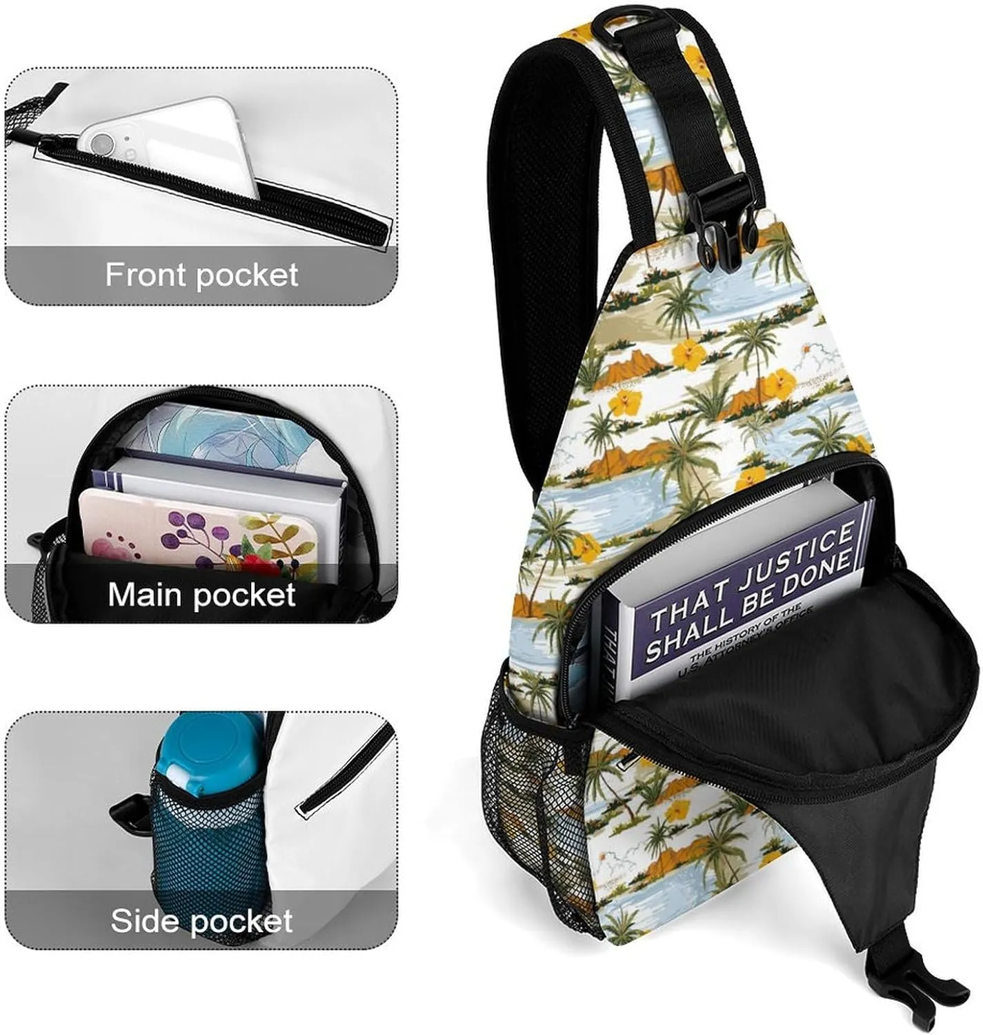Exotic Flamingos Versatile And Convenient Multipurpose Crossbody Bag - Perfect for Travel And Hiking