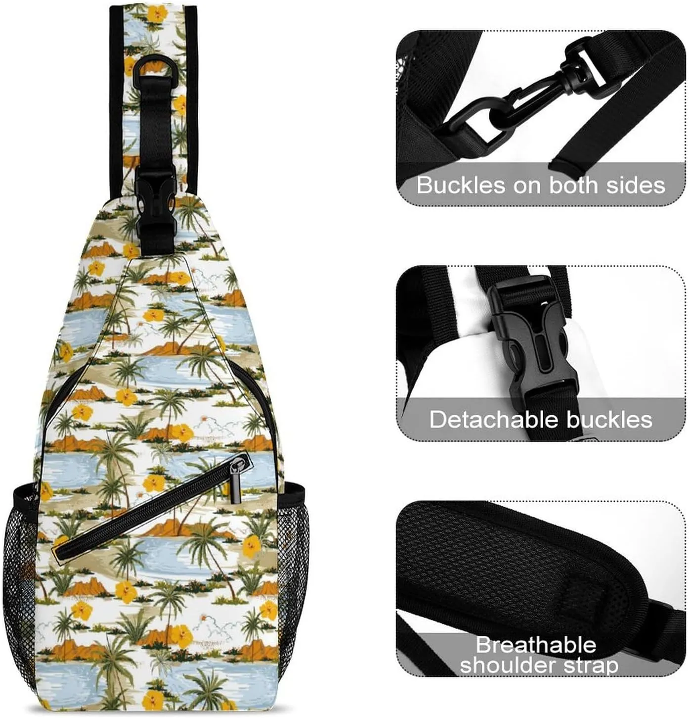 Exotic Flamingos Versatile And Convenient Multipurpose Crossbody Bag - Perfect for Travel And Hiking