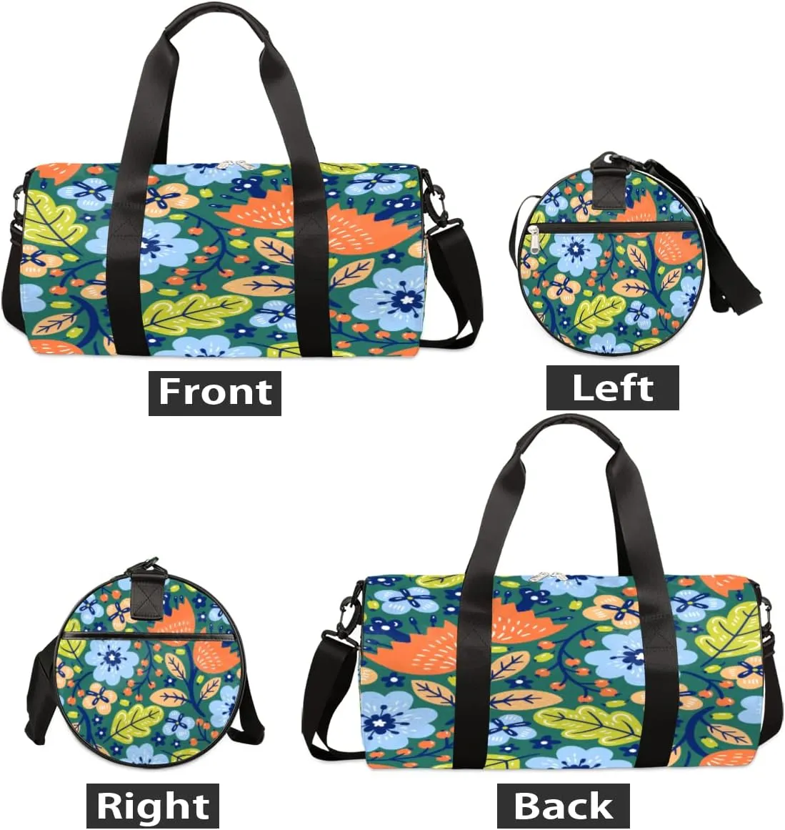 Exotic Flower Gym Bag Small Gym Duffel Bags for Men Women Aesthetic Overnight Weekender Workout Bag Lightweight Sport Duffle Bag Carry On Gymbag