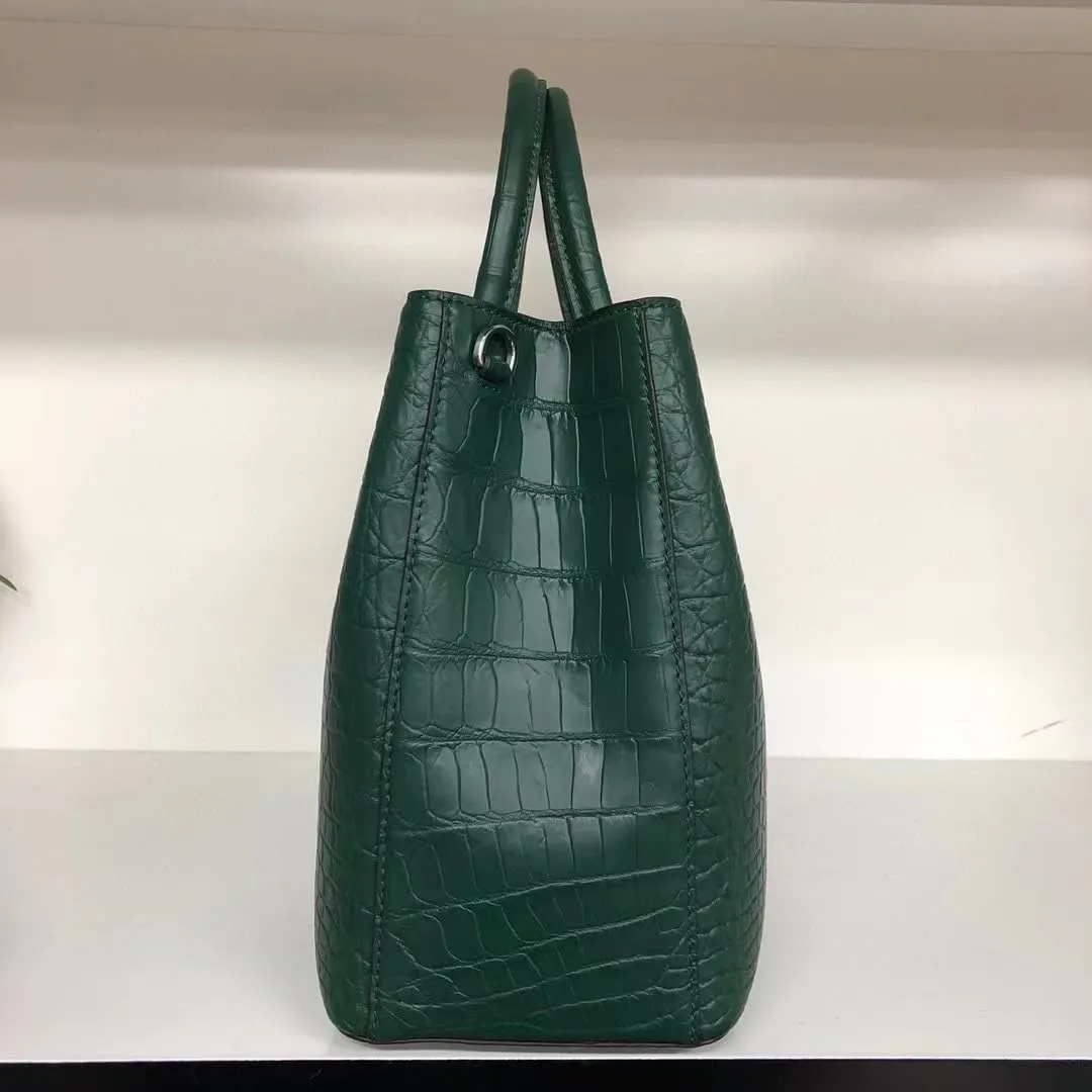 Exotic Genuine Crocodile Skin Women Handbag Authentic Alligator Leather Lady Large Shoulder Bag Female Work Purse